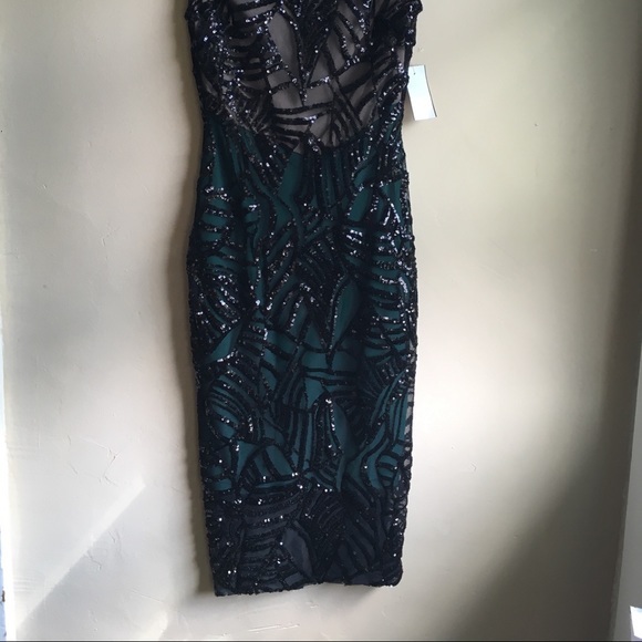 SEQUINED BODY-CON DRESS - Picture 2 of 6